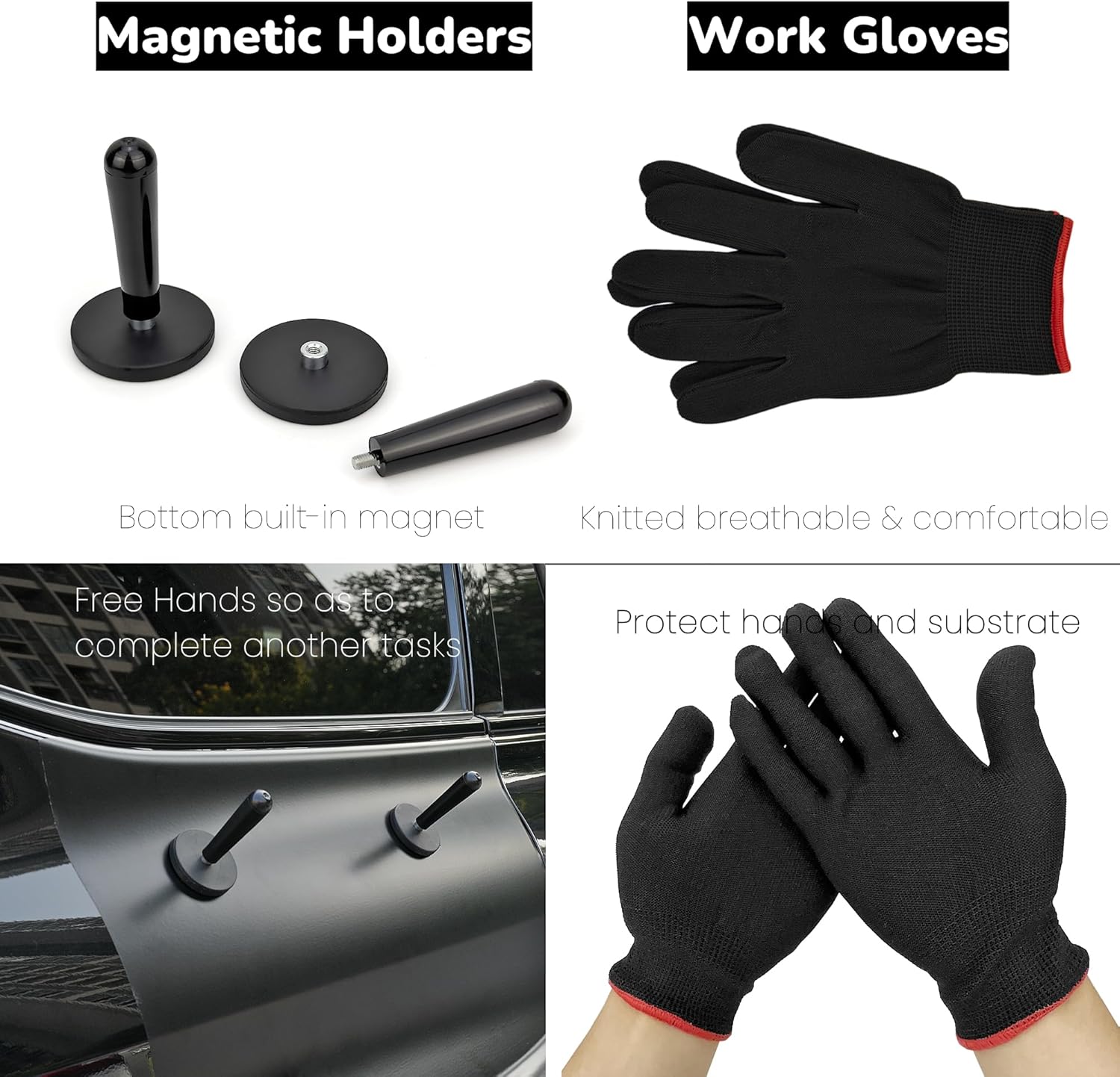 Umaki Auto Tint & Wrap Tool Kit - Heat Gun, Squeegees, Knives for Vinyl PPF, Window Tint Removal & Application