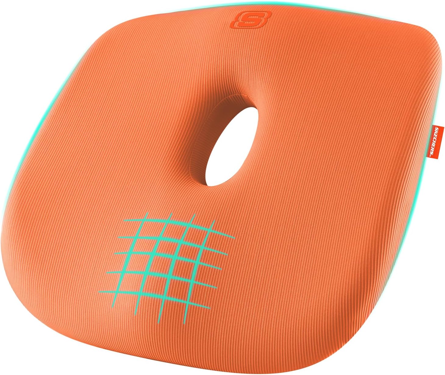 Skechers Seat Cushion Memory Foam,Donut Pillow Office Chair Cushion for Tailbone Pain Relief,Butt Pillow for Office Chair,Car seat Cushion,Long Sitting Office Workers,and Car Drivers,Orange
