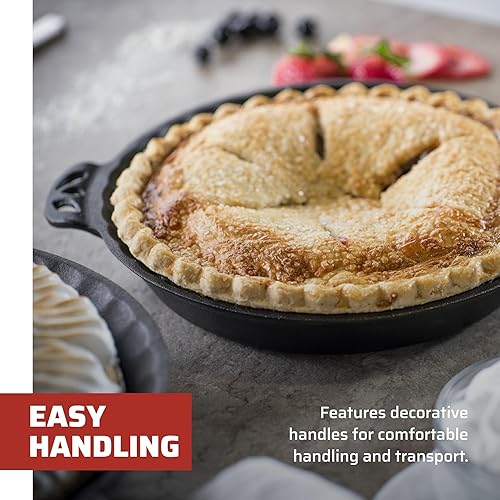 Miniatura 4 de CIPIE10 Sartén para pasteles logra un verdadero sabor a chef de campo de hierro fundido 10 pulgadas