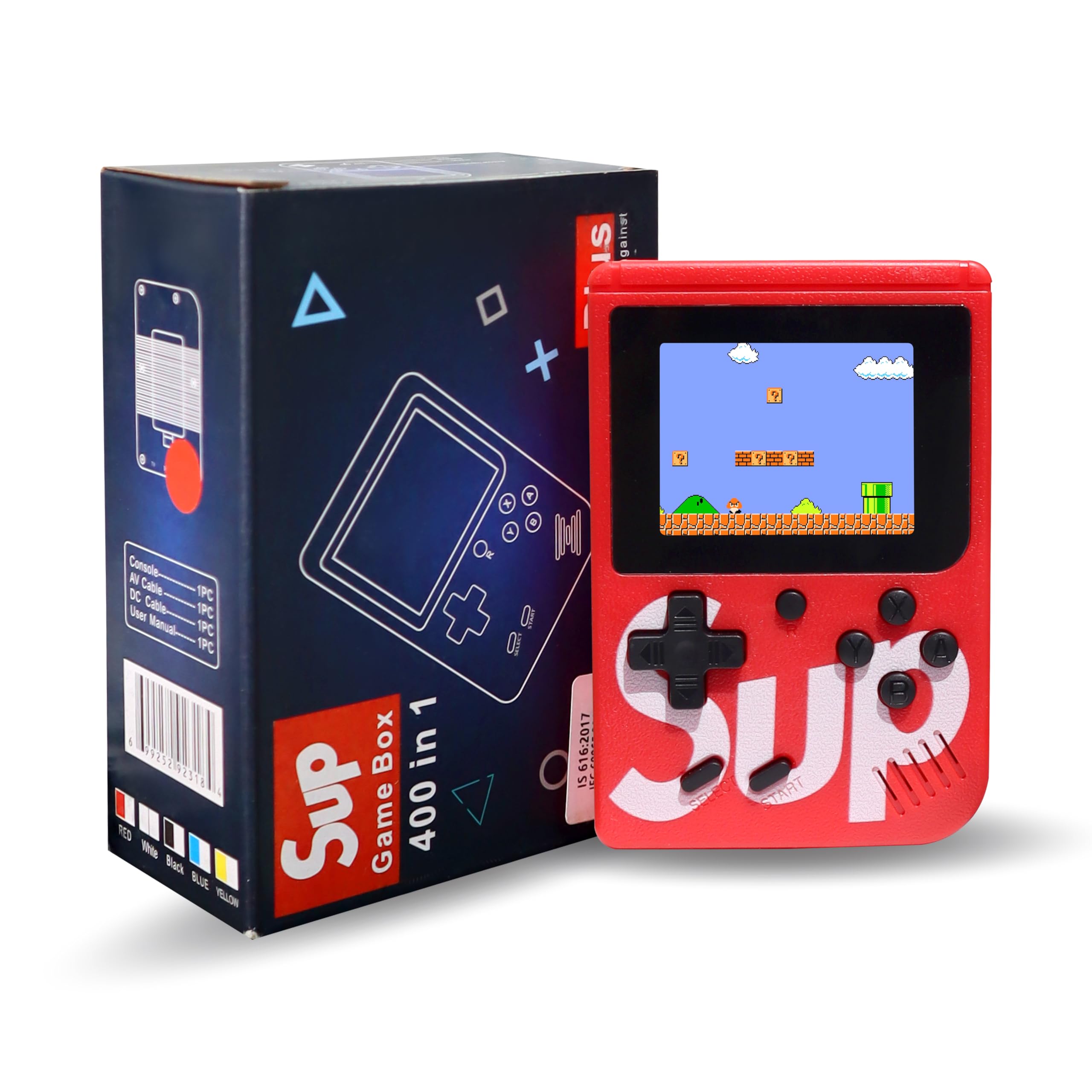 IONIX Handheld Video Game Console, Retro Mini Game with 400 Classic Sup Game TV Compatible for Kids, Rechargeable 8 Bit Classic
