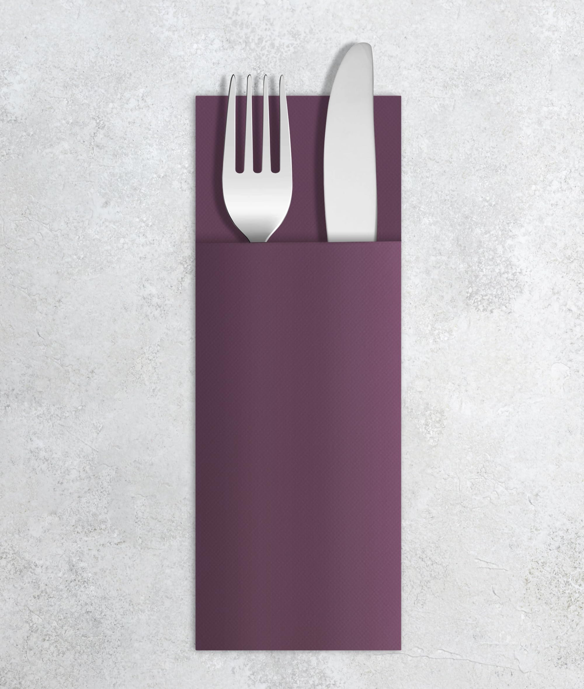 VelaHub Airlaid 50 Cutlery Napkins, High-Quality Disposable Napkins, 32 x 40 cm, Black