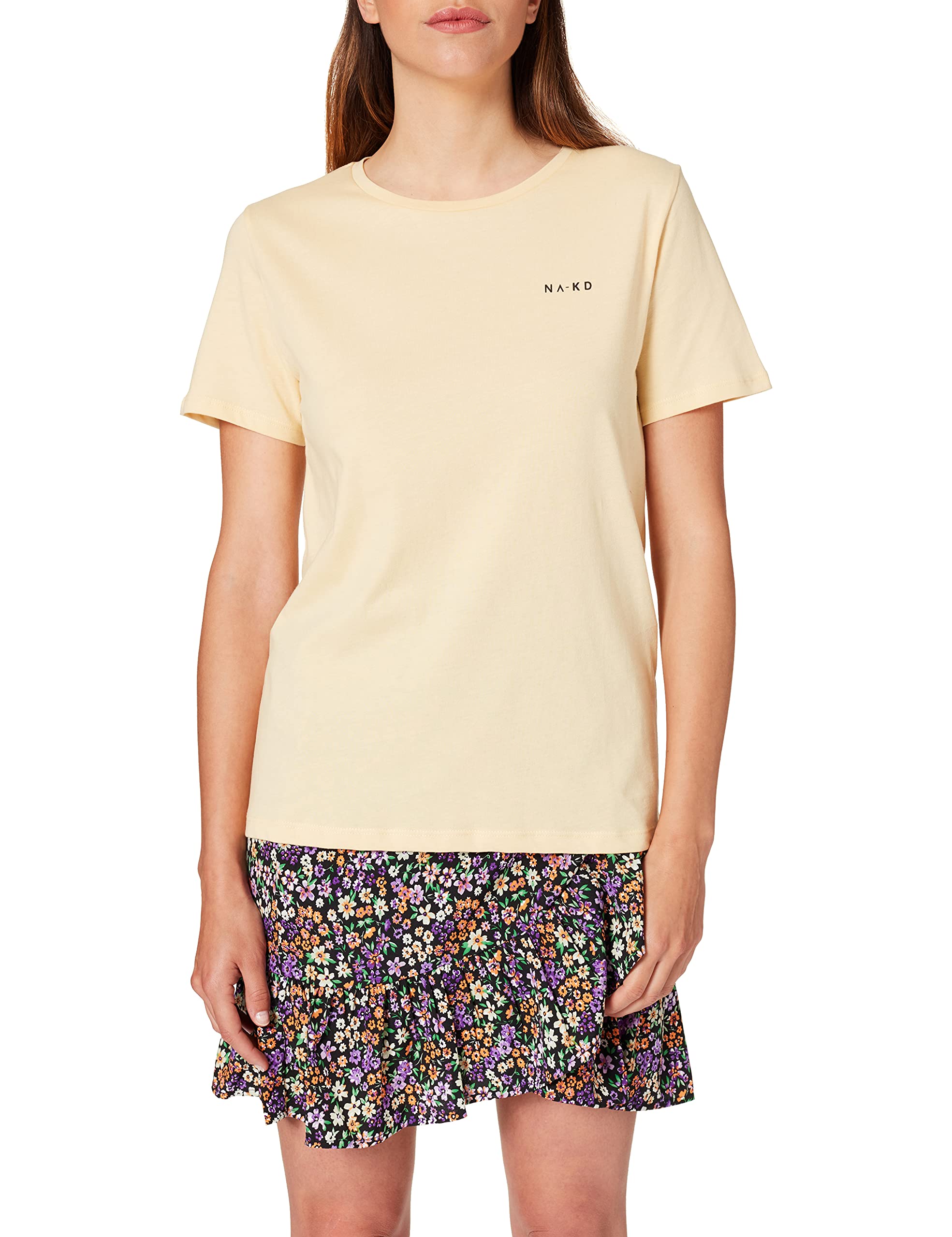 NA-KD Women's Basic Logo Tee T-Shirt