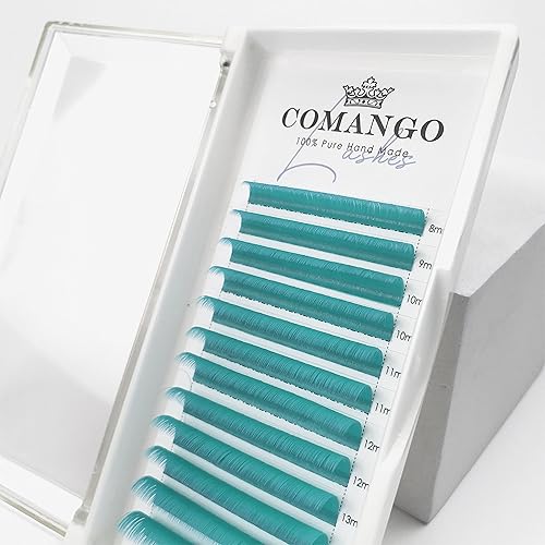 Miniatura 6 de Extensiones de pestañas con volumen de color rosa de 0.003 in, rizo C, 0.59-0.78 pulgadas, bandeja de pestañas mixtas que florecen rápidamente 3D 4D