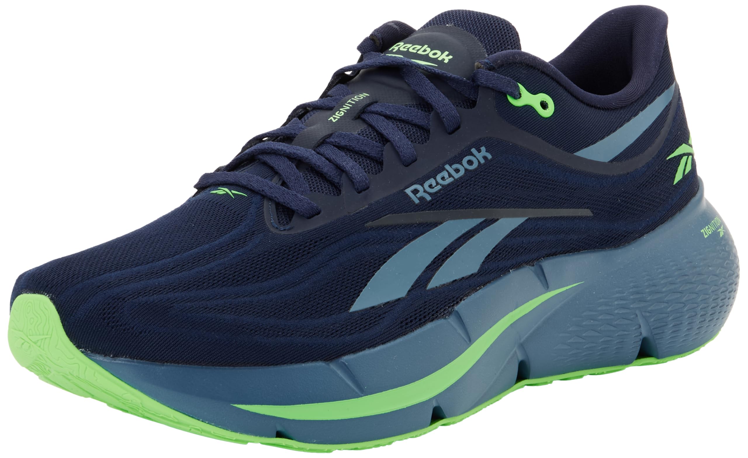 Reebok Men's Zignition Trainers, Vector Navy/Shadow/Solar Lime, 45.5 EU, Vector Navy Shadow Solar Lime, 11 UK