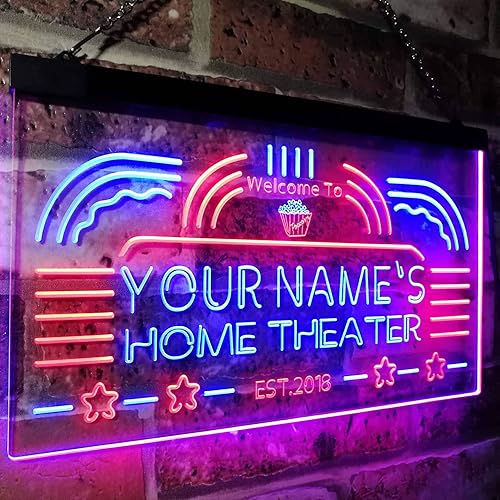 Miniatura 3 de ADVPRO Letrero de neón LED de doble color rojo y azul, 12 x 8.5 pulgadas, st6s32-ph1-tm-rb