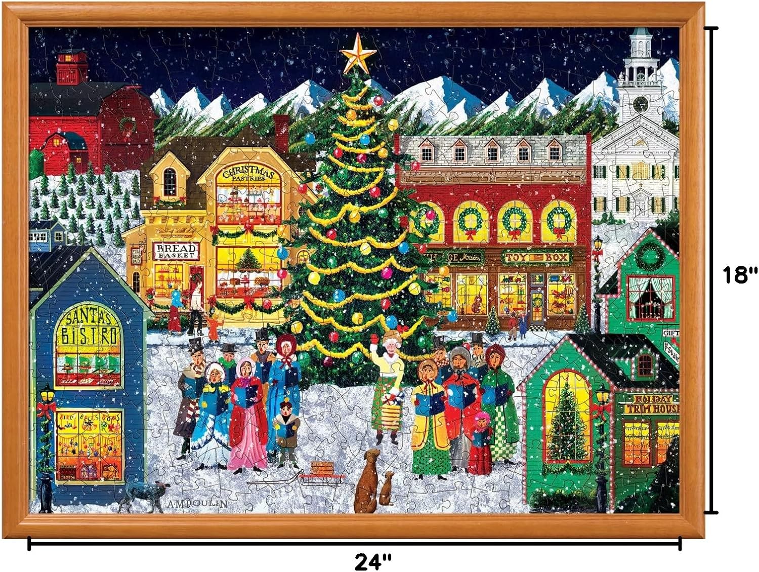 MasterPieces 300 Piece EZ Grip Christmas Jigsaw Puzzle - Holiday Harmony - 18"x24"