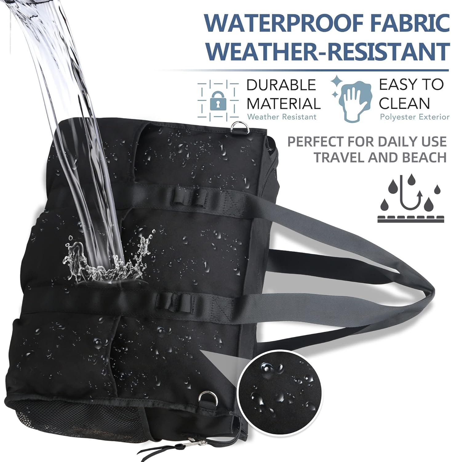 ABAMERICA Nurse Bags for Work Nursing Bag Multiple Pockets Waterproof Organizing Zip Top Clinical Bag for Nursing Students - Image 5