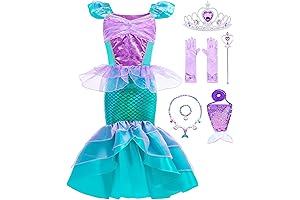 Mermaid Costume for Girls 4-6, Mermaid Dress for Kids