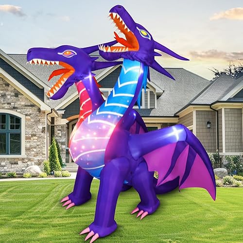 Vista 42 de Max Fun 7FT Halloween Inflatables Pumpkin Decorations with LED Build-in Halloween Yard Decoration Blow Up Inflatables for Outdoor Indoor Garden Lawn