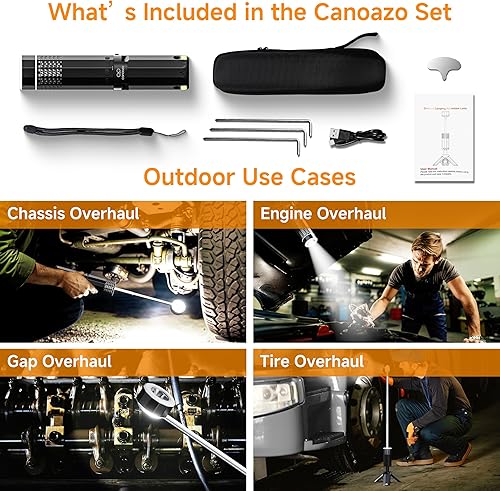 Miniatura 8 de Luz de camping recargable de 21000 mAh, luces telescópicas para acampar, linterna de camping magnética plegable con soporte IPX6 linternas