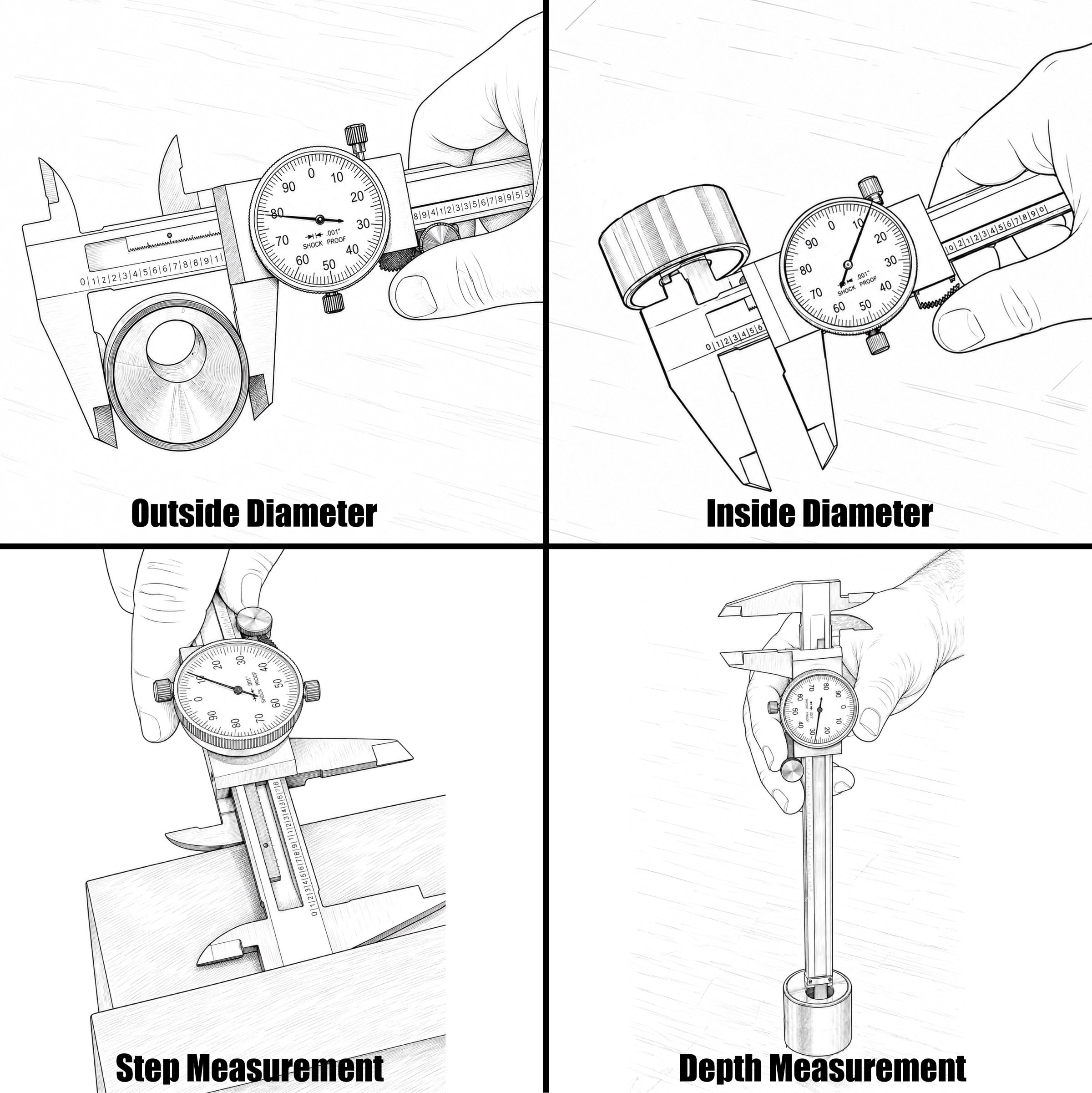 HFS Dial Caliper - Precision Measurement Tool -5