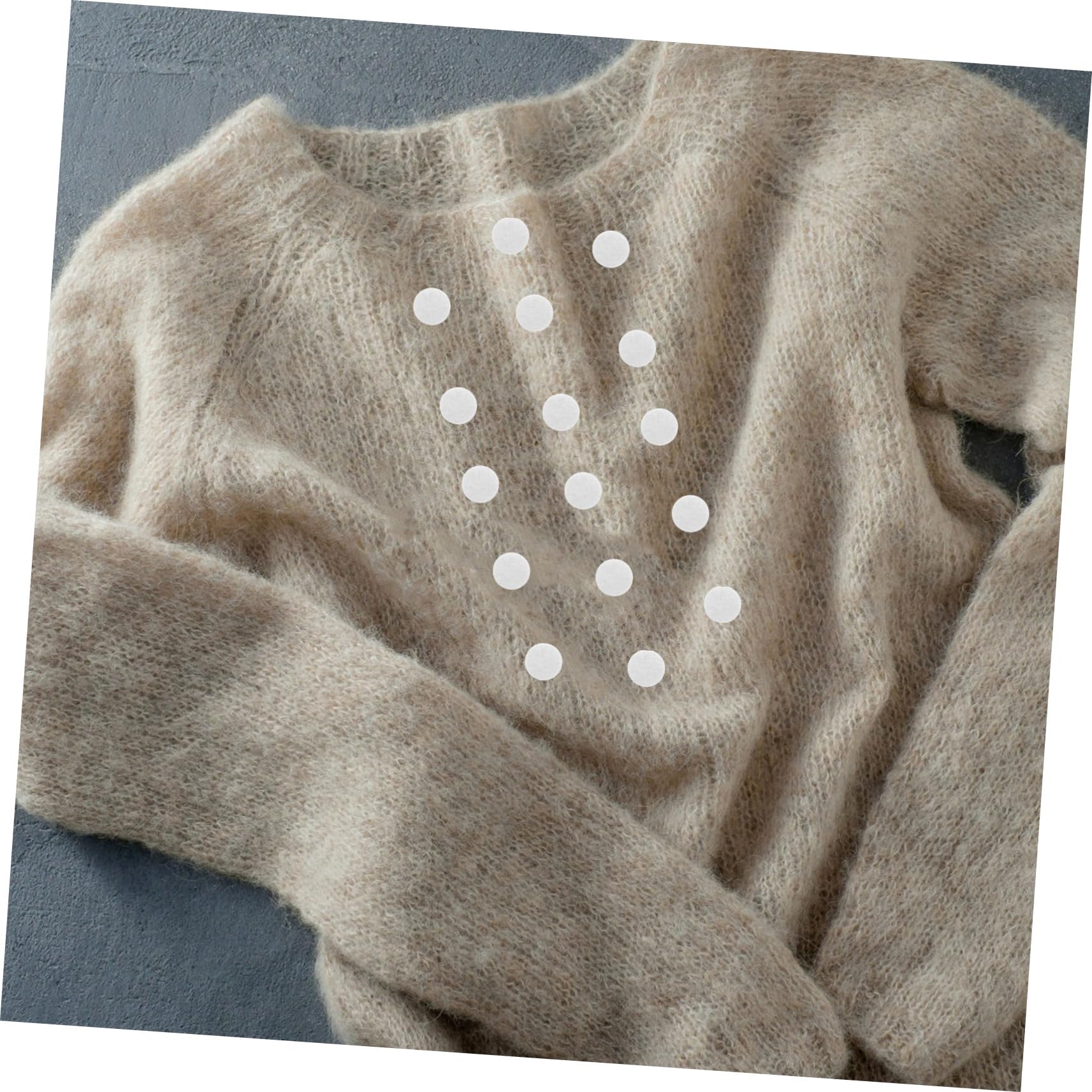 KONTONTY Felt Stickers for DIY Projects 500pcs Felt Circles Easy-Apply Adhesive for Craft Clothing Headdress