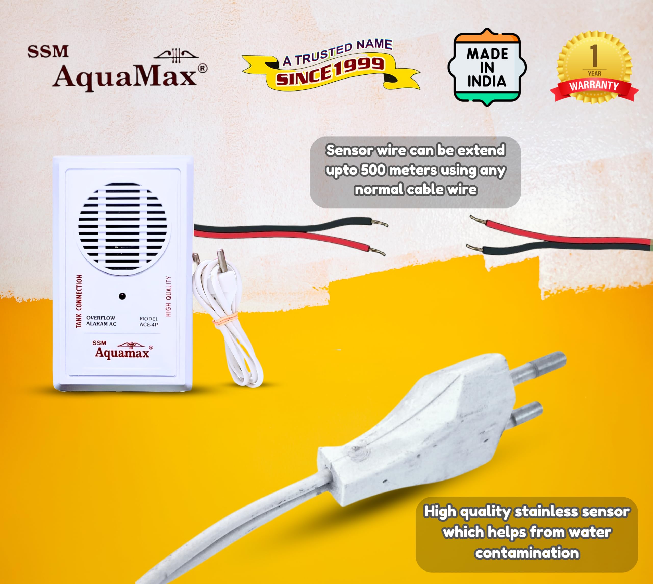 Water Tank Overflow Alarm - Hindi/English Alerts -4 Water Tank Overflow Alarm - Hindi/English Alerts -4