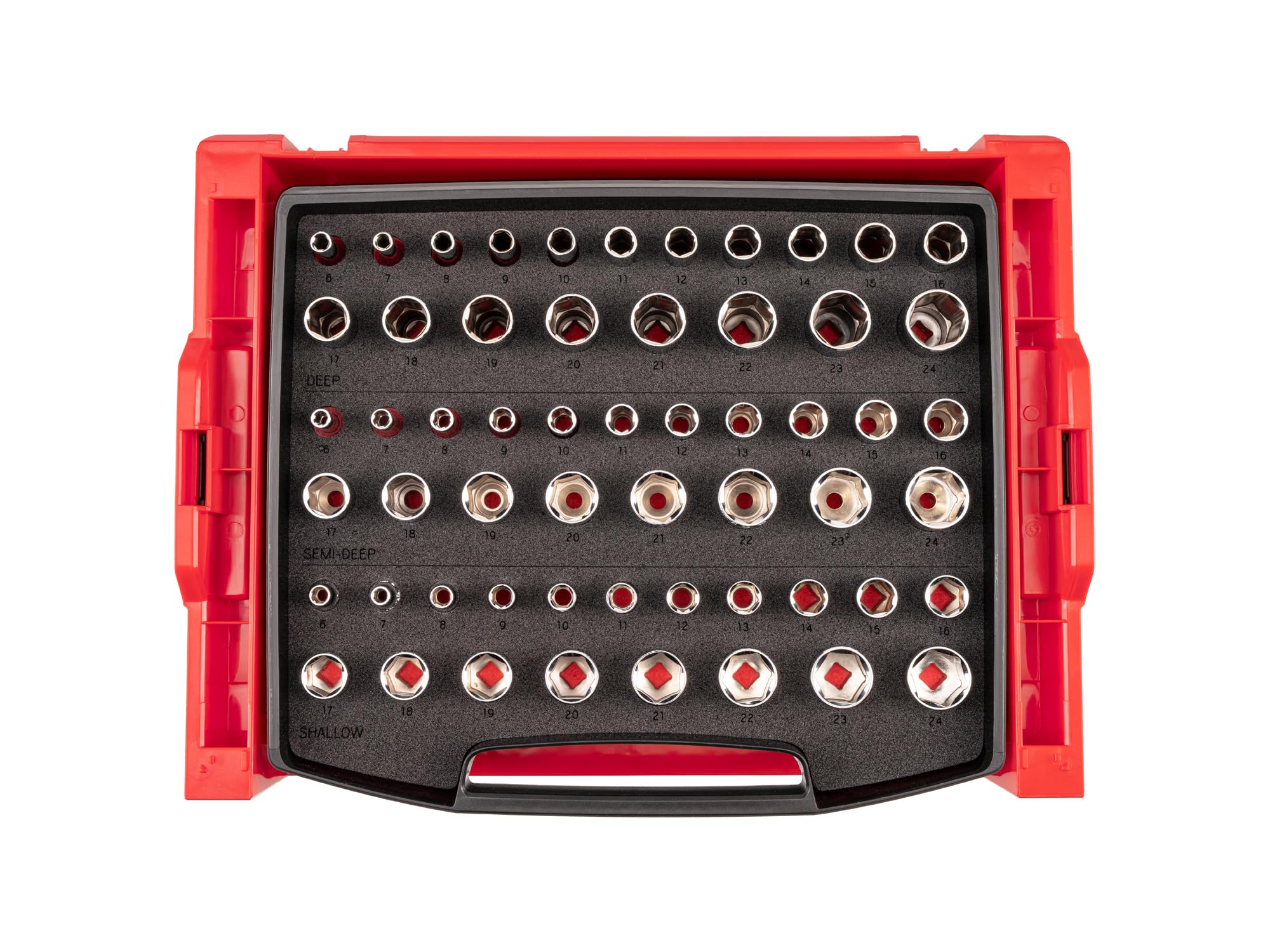 TEKTON 3/8 Inch Drive 6-Point Socket Set, 57-Piece | SHD91700