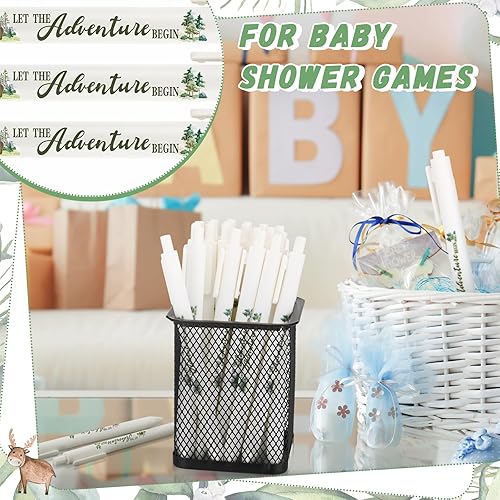 Miniatura 3 de Ireer 36 bolígrafos de baby shower, regalos de fiesta a granel para invitados, juegos neutros de revelación de género, premios de baby shower,