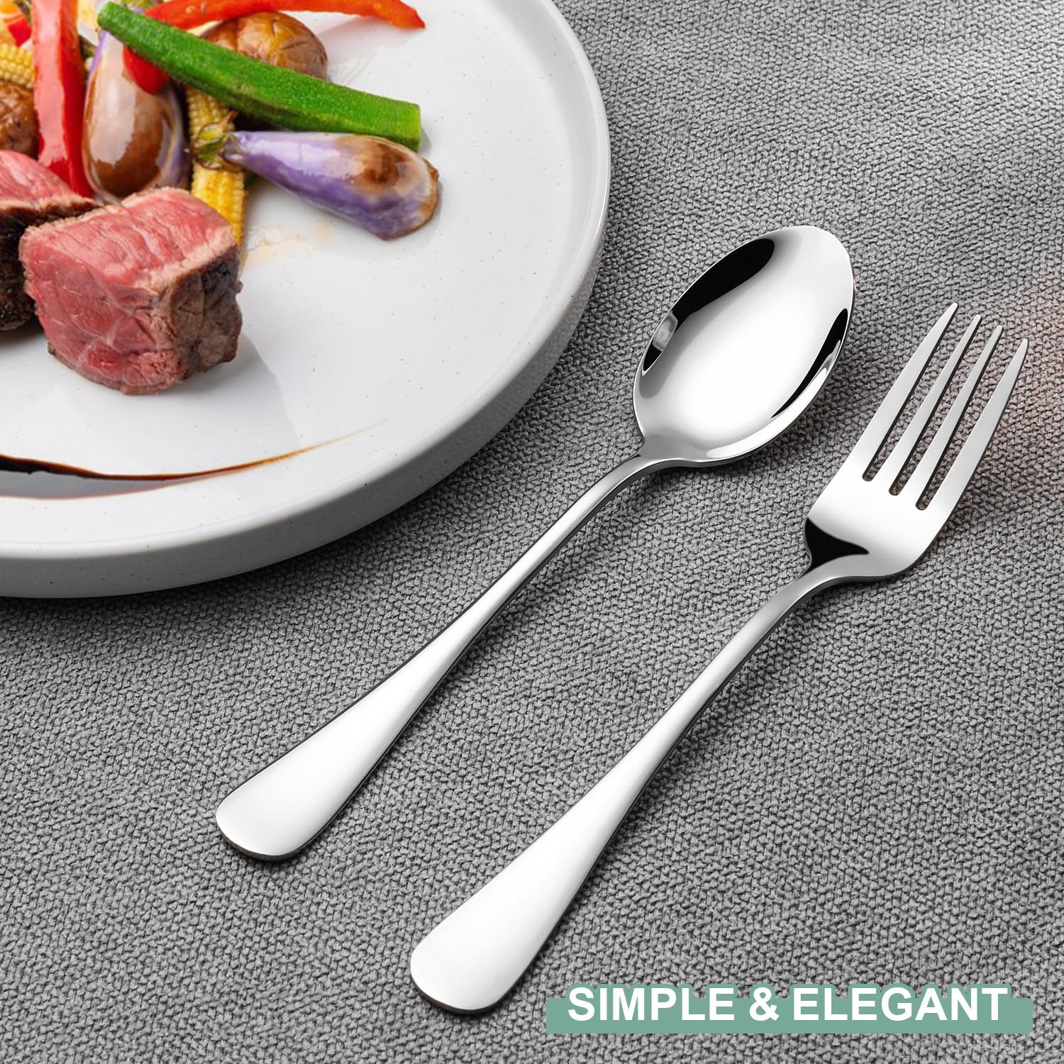 E-far Salad Forks Set of 12, Stainless Steel Small Appetizer Dessert Forks — Amazon image 5