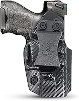 Vista 9 de Premium Carbon Fiber IWH Kydex Holster for Right-Handed Users by Houston Gun Holsters, LLC
