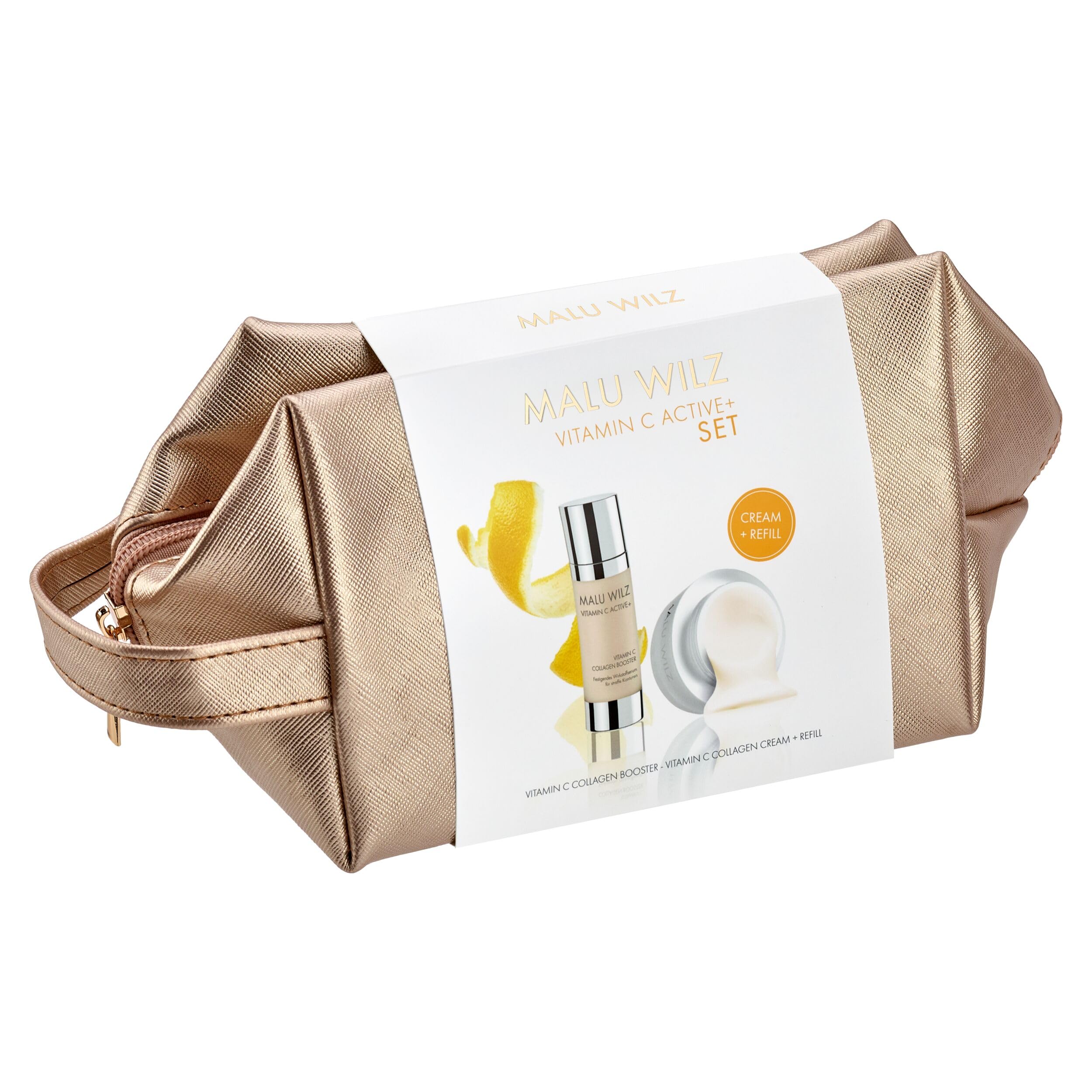 Malu Wilz Vitamin C Active+ Pflegeset - Beauty Set mit Vitamin C Collagen Cream, Vitamin C Collagen Cream Refill und Vitamin C Collagen Booster