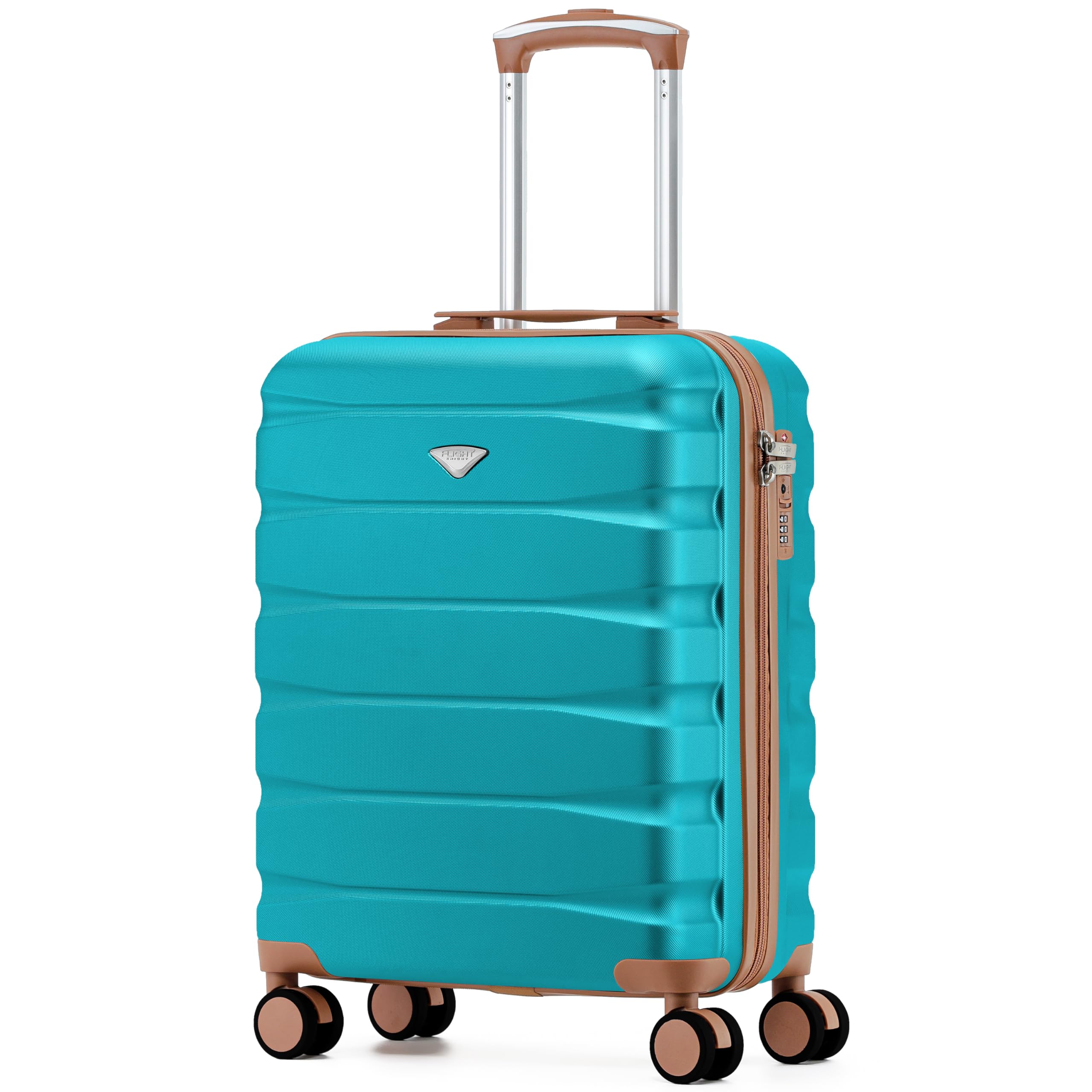 Flight Knight Underseat Cabin Suitcase 45x36x20cm | Free Hand Luggage for EasyJet & Wizz Air | Lightweight ABS Hard Shell with 8 Silent-Glide Spinner Wheels | Max Space Travel Bag — view 19