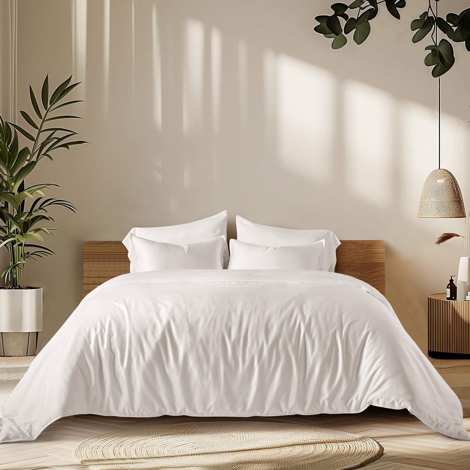 EVERGRACEHOME Cotton Tencel Duvet Cover