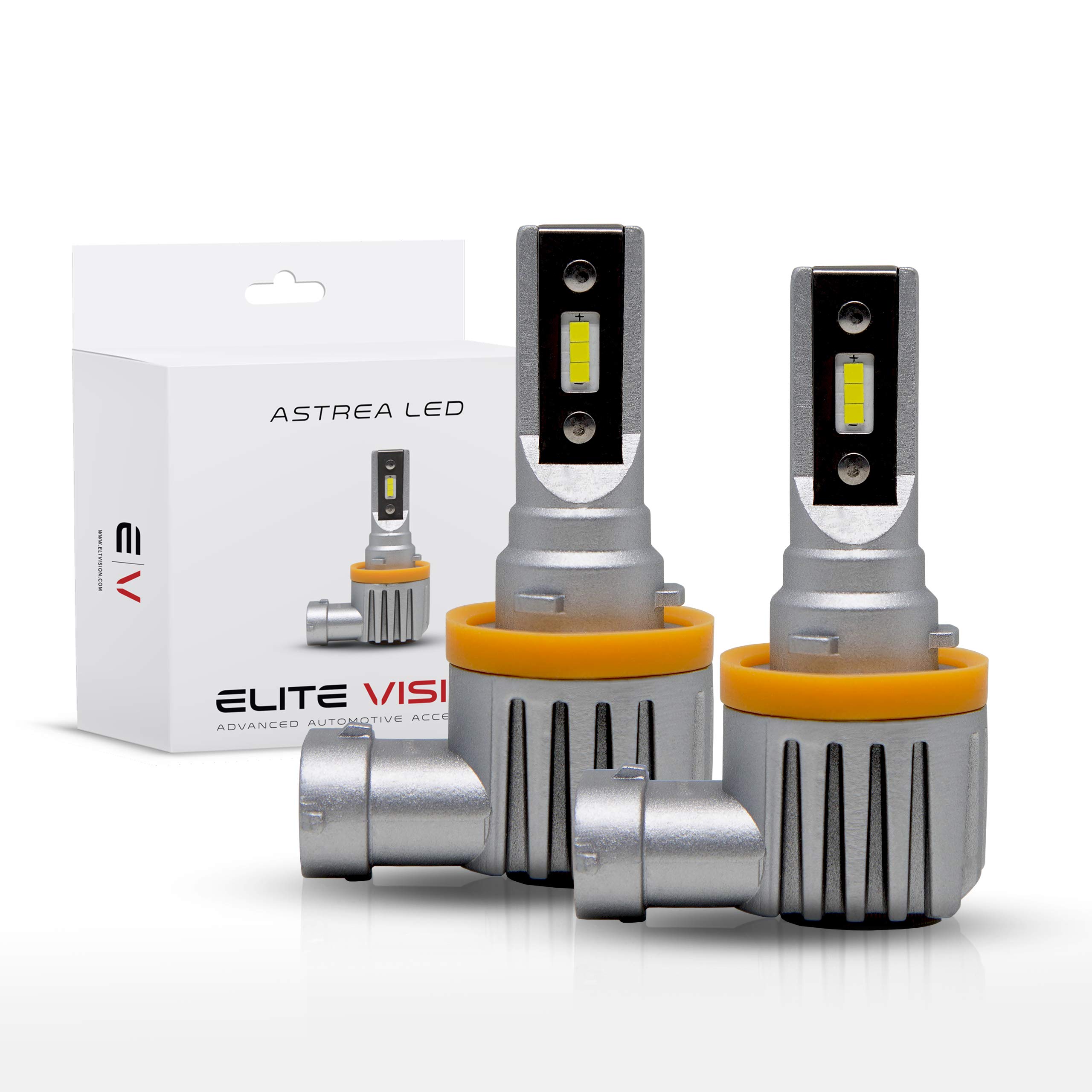 Elite Vision H11 H8 H9 H16 Cree LED Chip Universal Fit Small Fan Design LED Kit 6000LM 25W IP67 For 