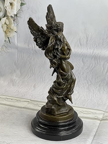 Miniatura 3 de Regalo Decoración Escultura de bronce de mármol AngelÊ Psyche and ErosÊ Figura de estatua nr