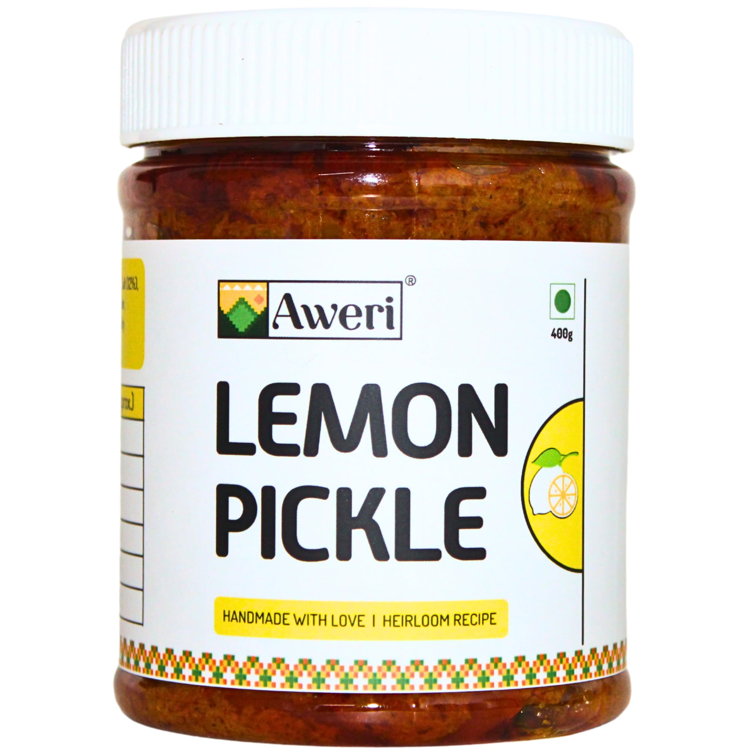 Sponsored Ad - Lemon Pickle (400g): Zesty Blast of Sour & Spicy Flavours | 100% Natural Homemade Taste | Aids Digestion | Made with Cold Pressed Mustard Oil | Hygienic Preparation & Packing | Nimbu Ka Achaar