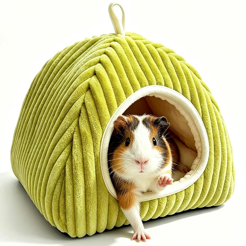 Cama Toca para Pequenos Animais Comfisit, Tecido Fleece, Green, Tamanho Grande (Large)