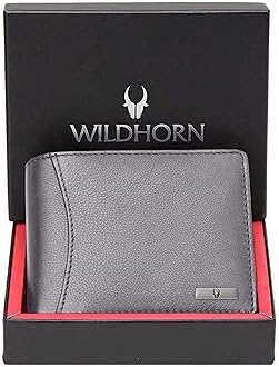 WildHorn unisex-adult Leather Wallet for Men Bi-Fold Wallet