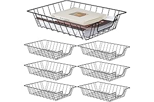 Yeaqee 6 Wire Desk Trays with Stackable Letter Tray