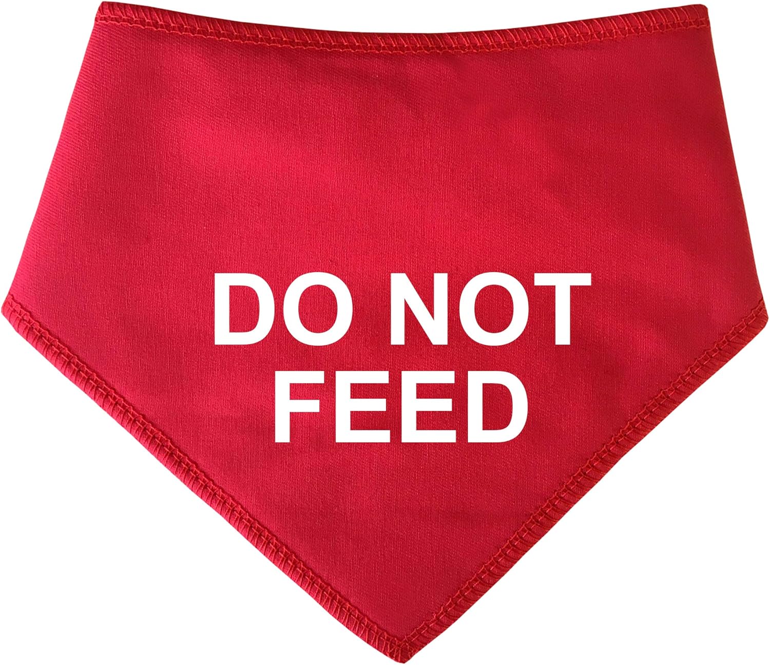 Spoilt Rotten Pets, S1 RED Do Not Feed Dog Bandana. Suitable For