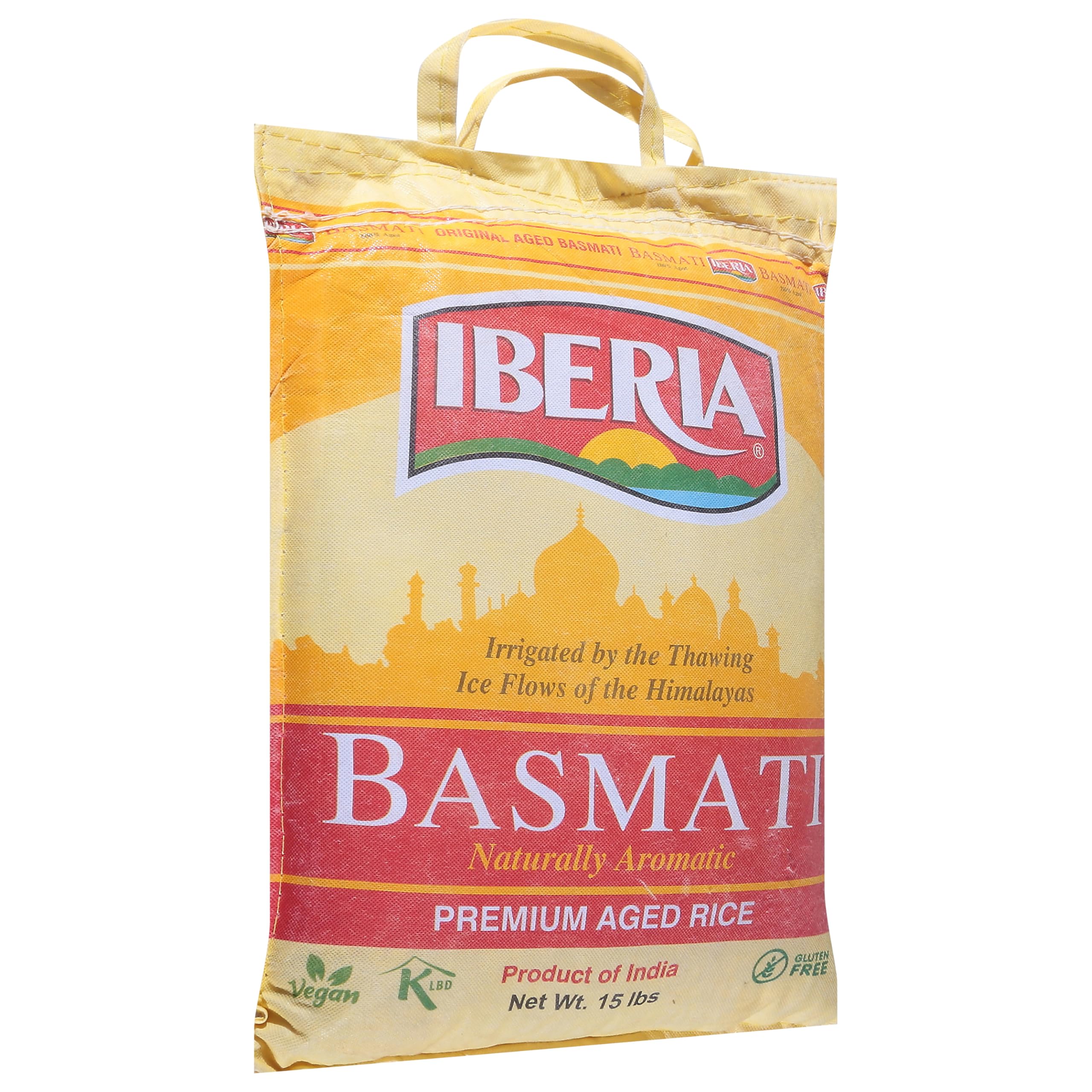 Iberia Premium Aged Indian Basmati Rice, 15 Pounds