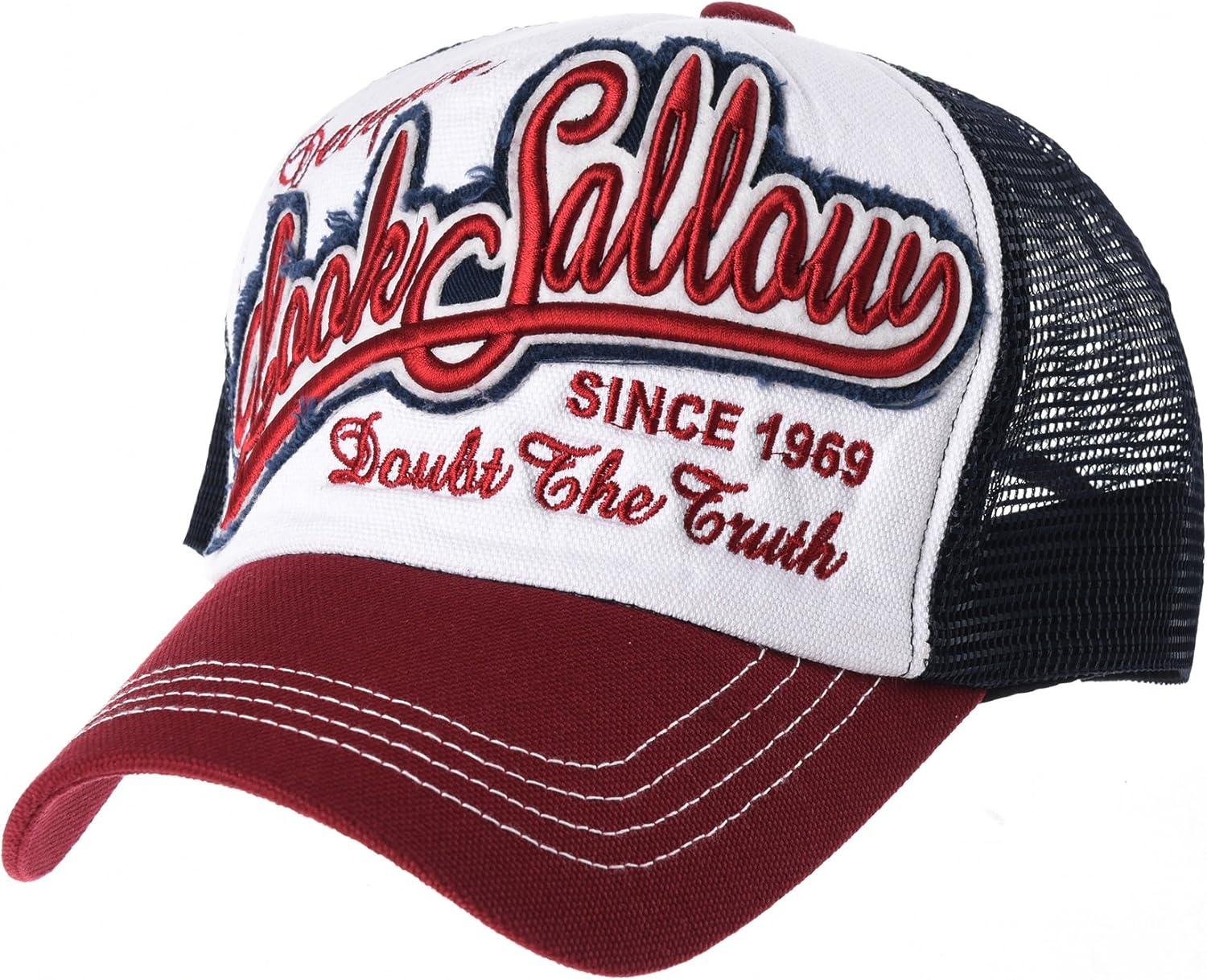 WITHMOONS Vintage Baseball Cap Meshed Distressed Trucker Hat KR1629