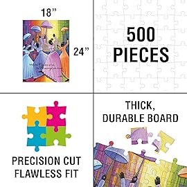 African American Expressions - Praises Go Up Puzzle - 500-Piece Inspirational African American Jigsaw Puzzle for Adults | Uplifting Faith-Based Artwork