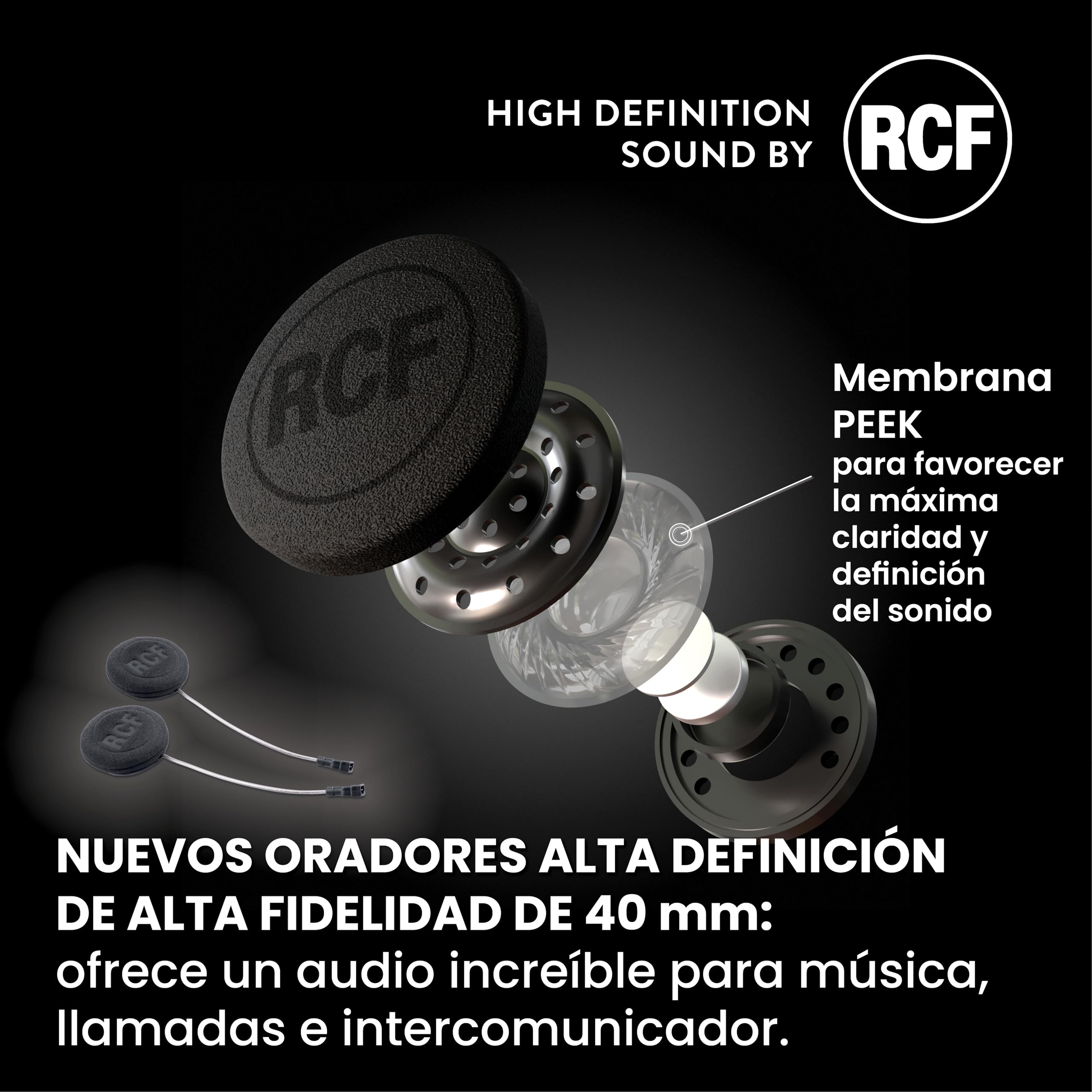 Midland - Intercomunicador Casco Moto BTR1 Advanced Twin Único, Auriculares Moto Inalámbricos Bluetooth IPX6, 1,2Km, 4 Personas Conferencia, Batería 23H, Cancelación Ruido, Audio HD, Conforme ECE2206