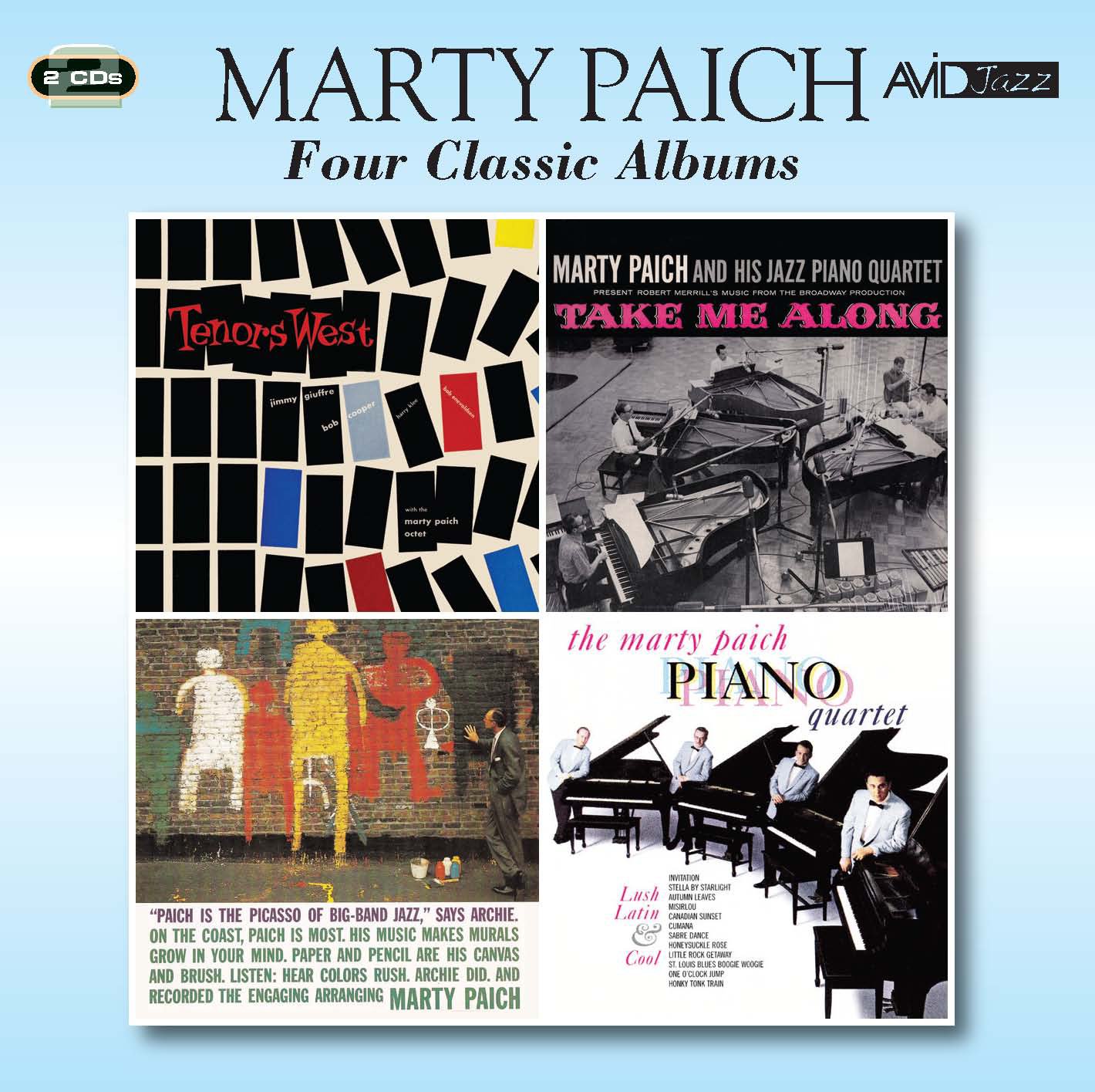 Four Classic Albums: Tenors West/Take Me Along/Picasso of Big-band Jazz/Lush, Latin...
