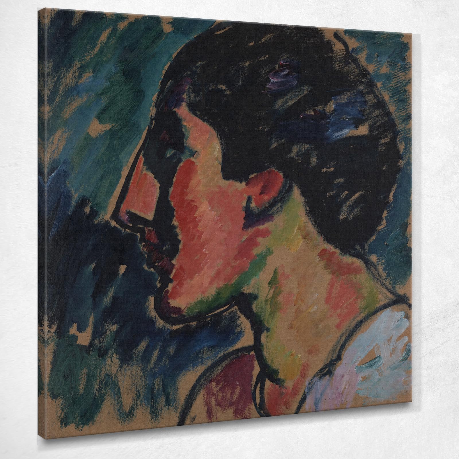 Wassily Kandinsky wk4 Tableau imprimé sur toile CheQuadro 50x45cm