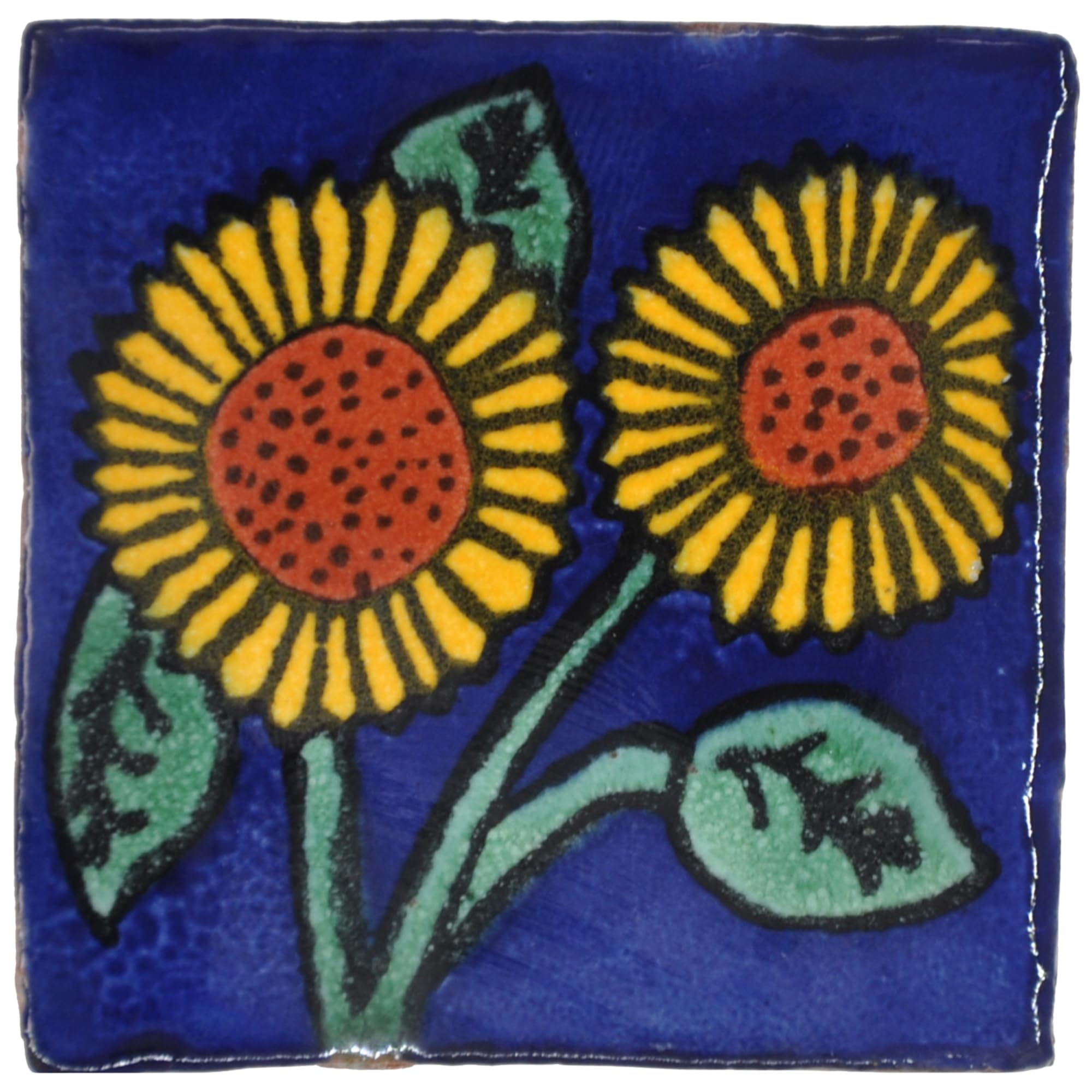 Tumia LAC Azulejos Mexicanos Artesanales de Talavera de 5cm