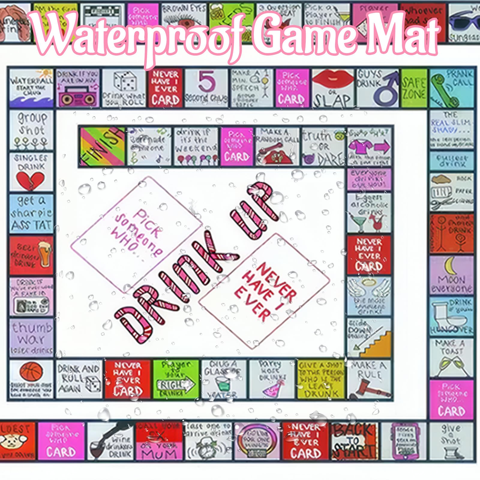SrgPui Drinking Games, Adult Party Board Game, Fun Drinking Games for Adults Girls Night, Bachelorette Parties, 2-8 Players - Image 4