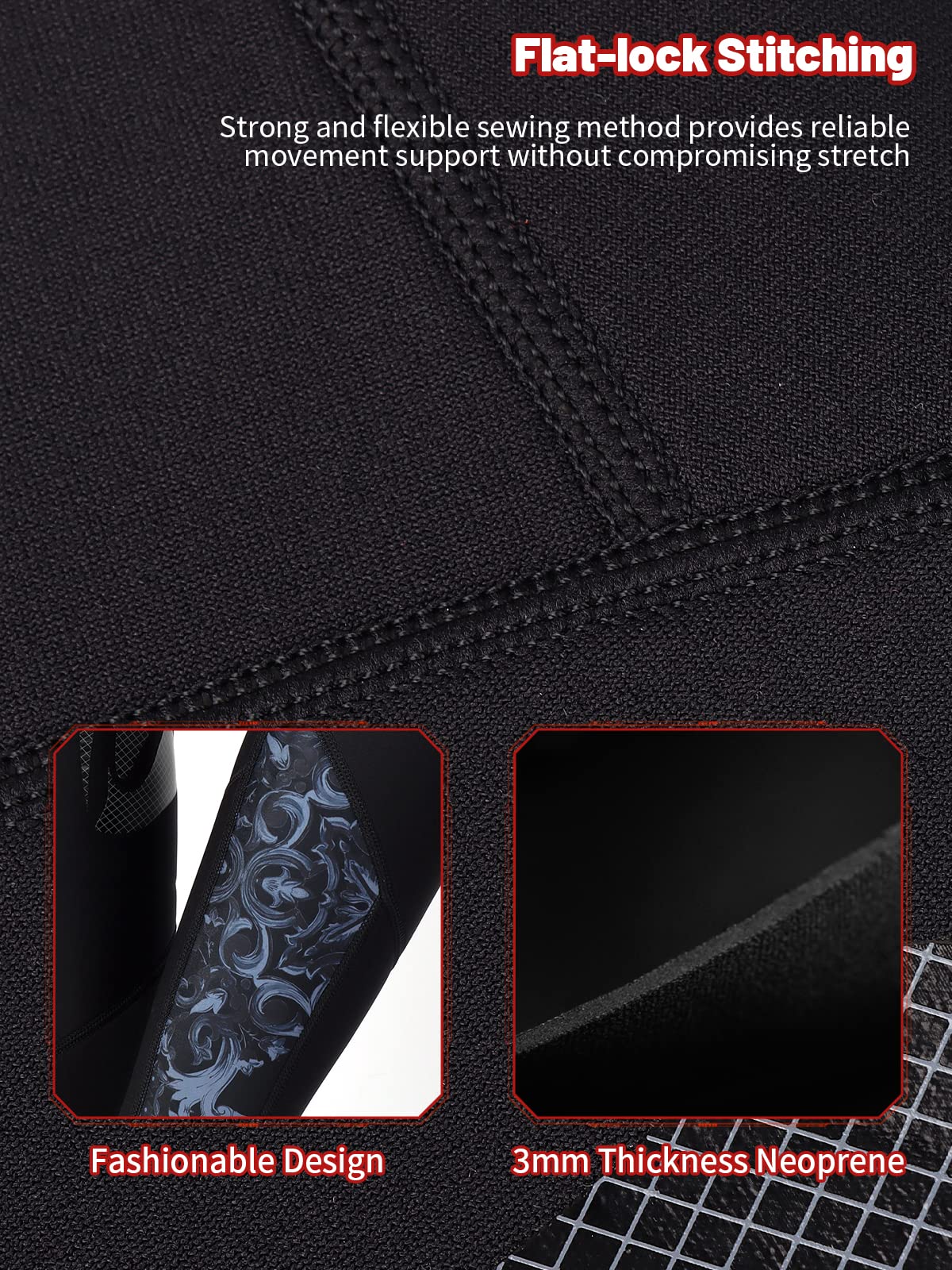Owntop Pantalones de Neopreno para Hombres Mujeres Jóvenes - 3MM Trajes de Baño Térmico, Mallas de Traje de Buceo Protección Solar UV 50+ para Esnórquel, Buceo