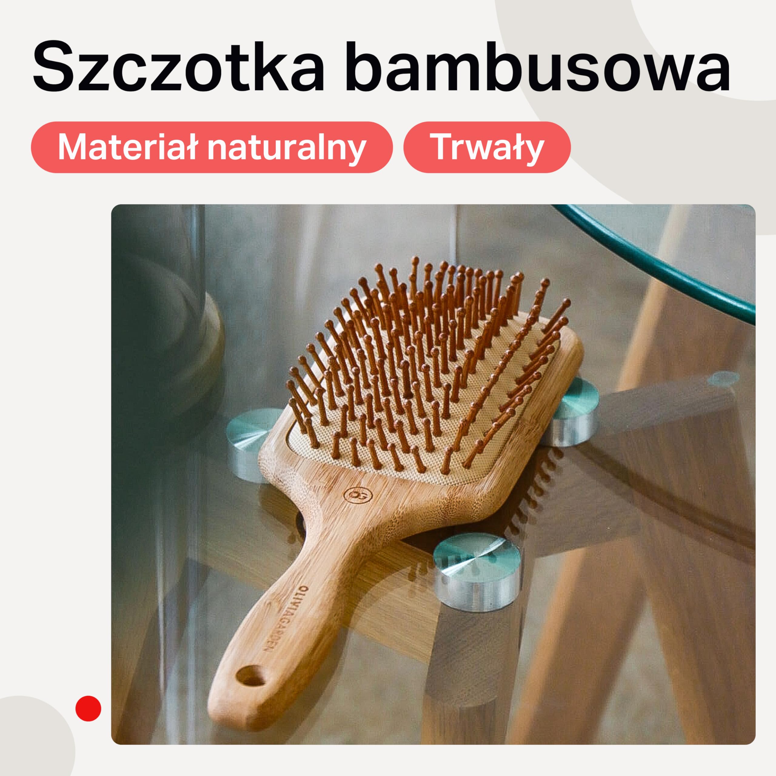 Olivia Garden pneumatyczna szczotka do włosów Healthy Hair Bambus HH-1 B-1746