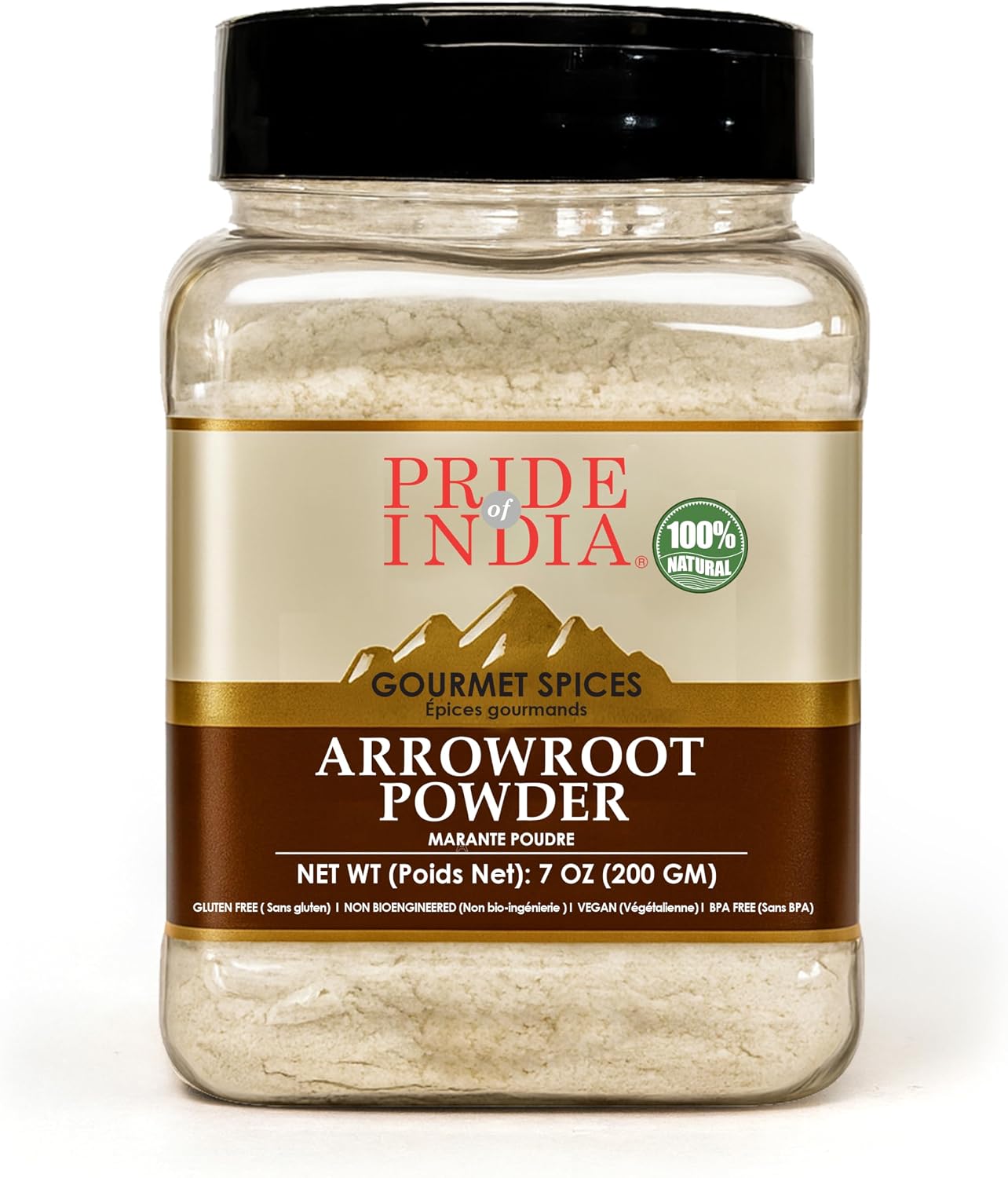 Pride of India – Natural Arrowroot Ground Powder – Baking & Thickening ...