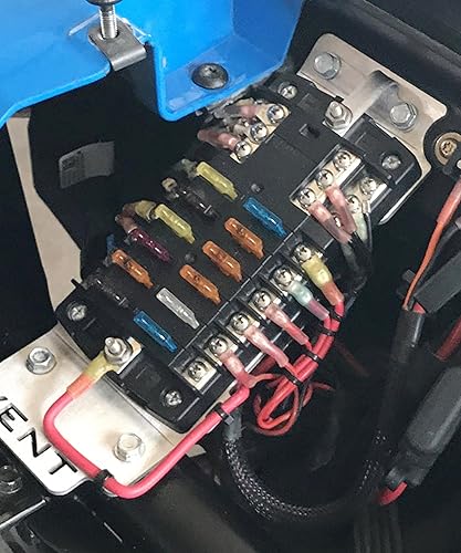 Miniatura 8 de YAKEFLY Juego de 12 grifos de fusibles, 4 tipos de adaptador de circuito de 12 V y kit de fusibles, mini conector de fusibles automotriz ATC ATS,