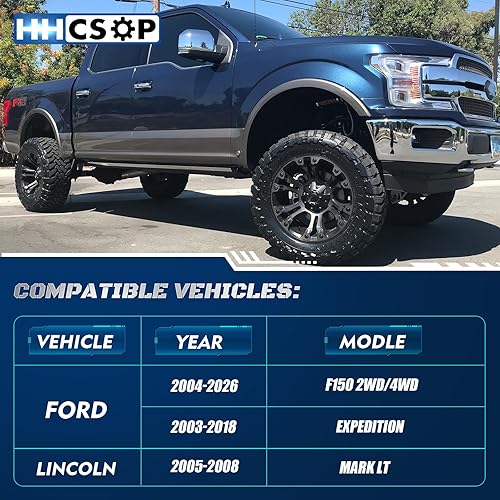 Vista 2 de HHCSOP Kit de elevación de nivelación delantera de 2 pulgadas para Ford F150 2WD 4WD 2004-2024, Ford Expedition 2003-2018, Lincoln Mark LT