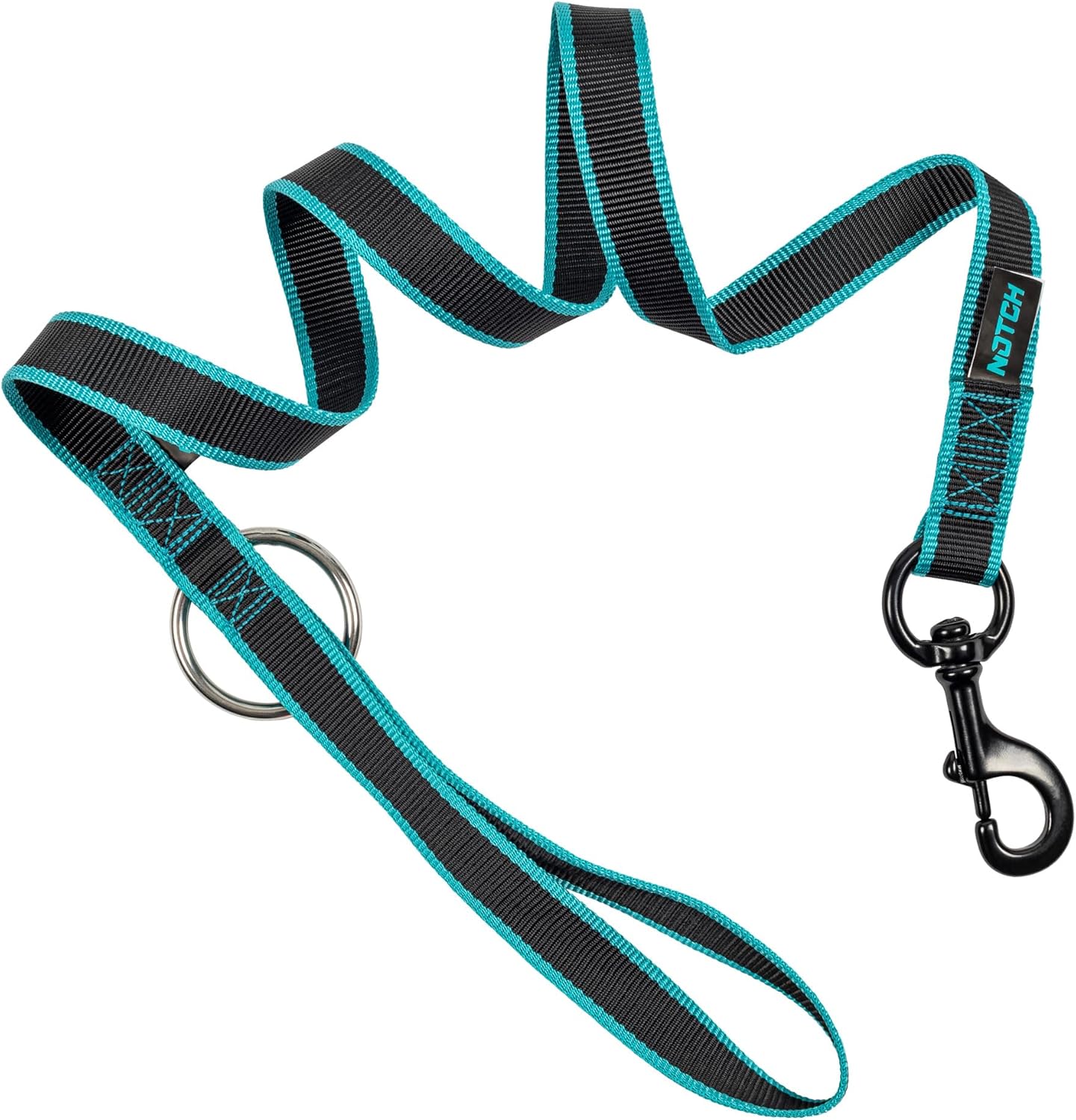 Notch 2-N-1 Chainsaw Lanyard 49.5-inch Fixed Length with 10” Eye for Girth Hitching, Metal Snap, 2” Stainless-Steel Ring, Weight: .55 lb. (99411)