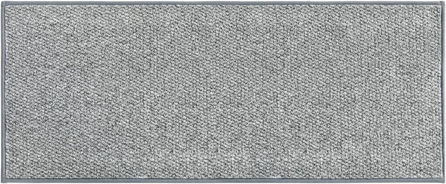Artoid Mode Grey Machine Washable Non Slip Doormat,Soft Absorbent and Stain Resistant Kitchen Rugs for Sink Hallway Bathroom and Laundry 24x60 Inch