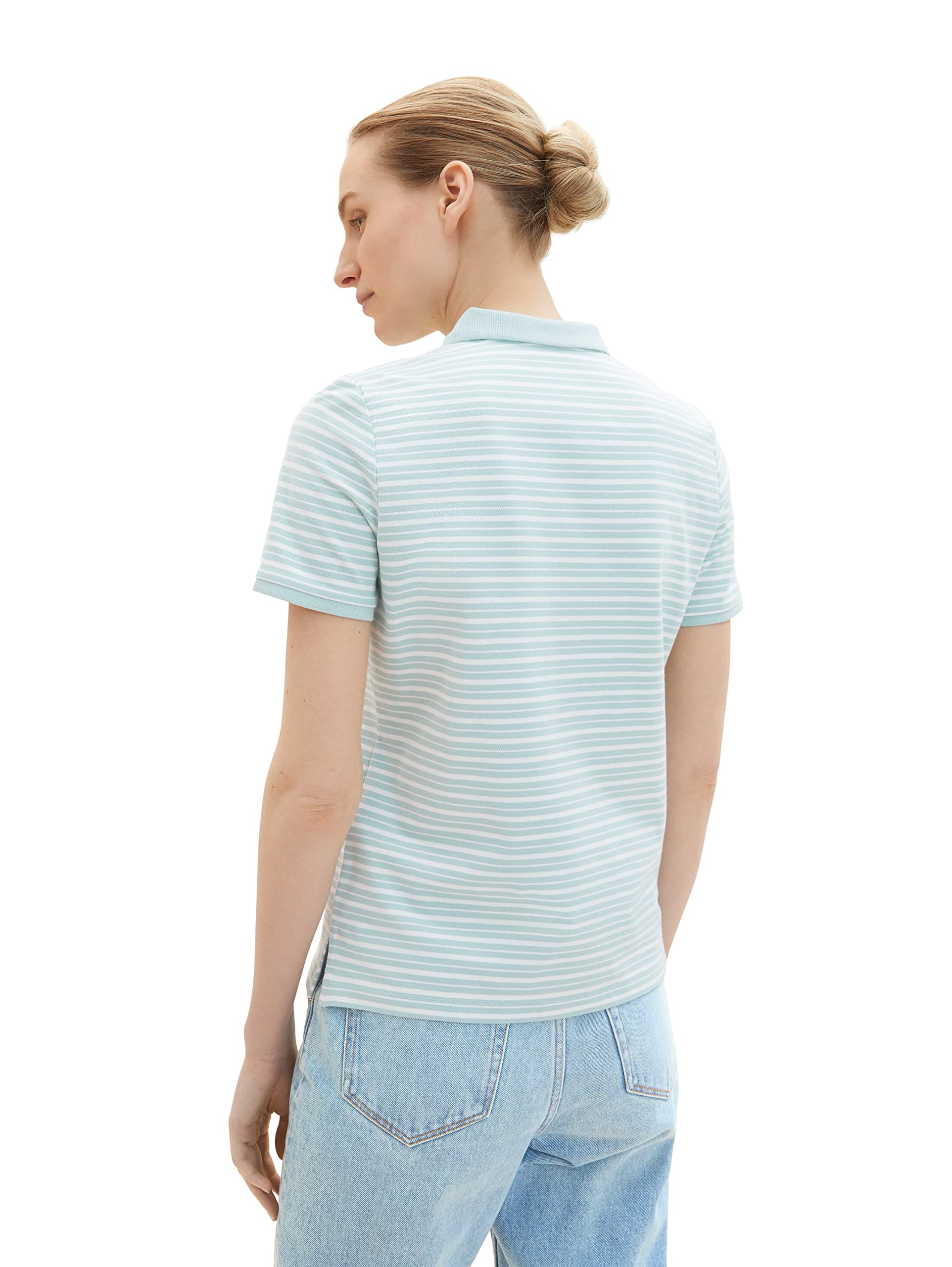 TOM TAILOR Damen Poloshirt mit Muster