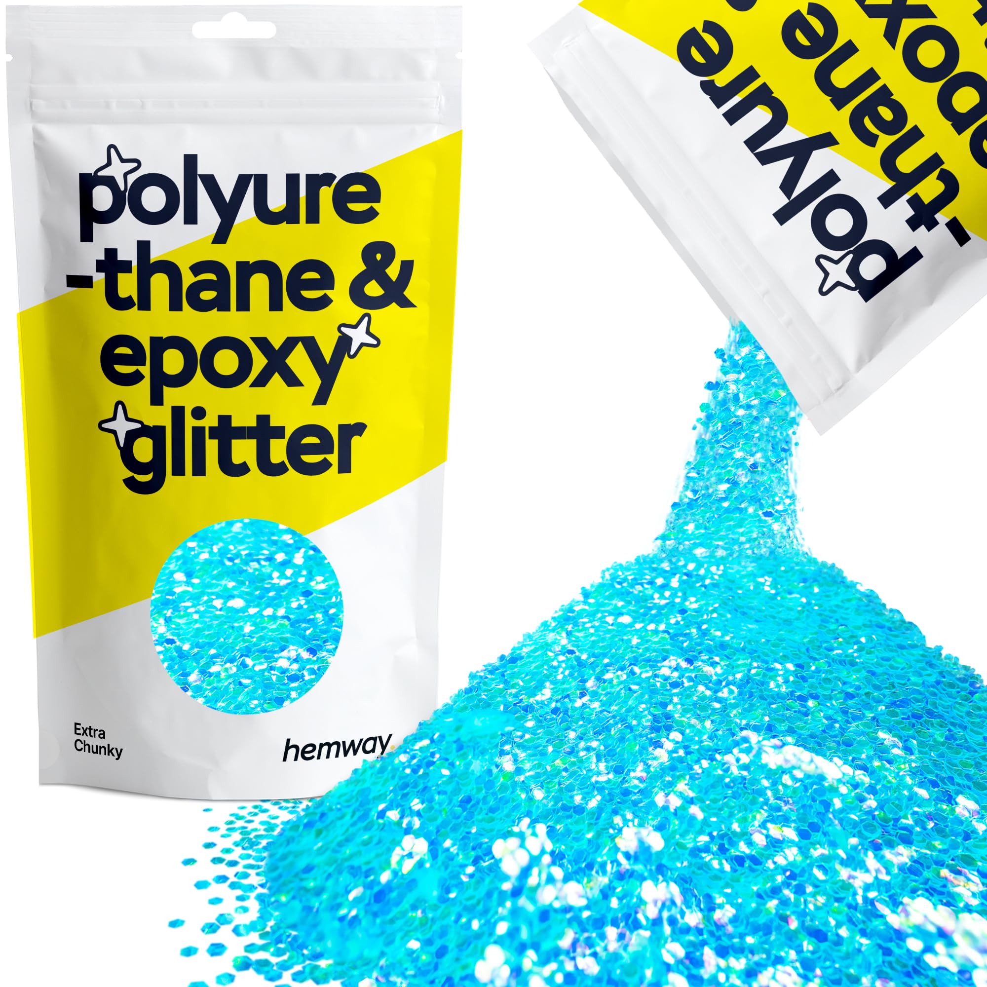 Hemway Resin Glitter Bronze Brown 100g Super Chunky | Polyurethane & Epoxy Glitter for Resin Crafts, Tumblers, Coasters, Floor & Table Art — view 195