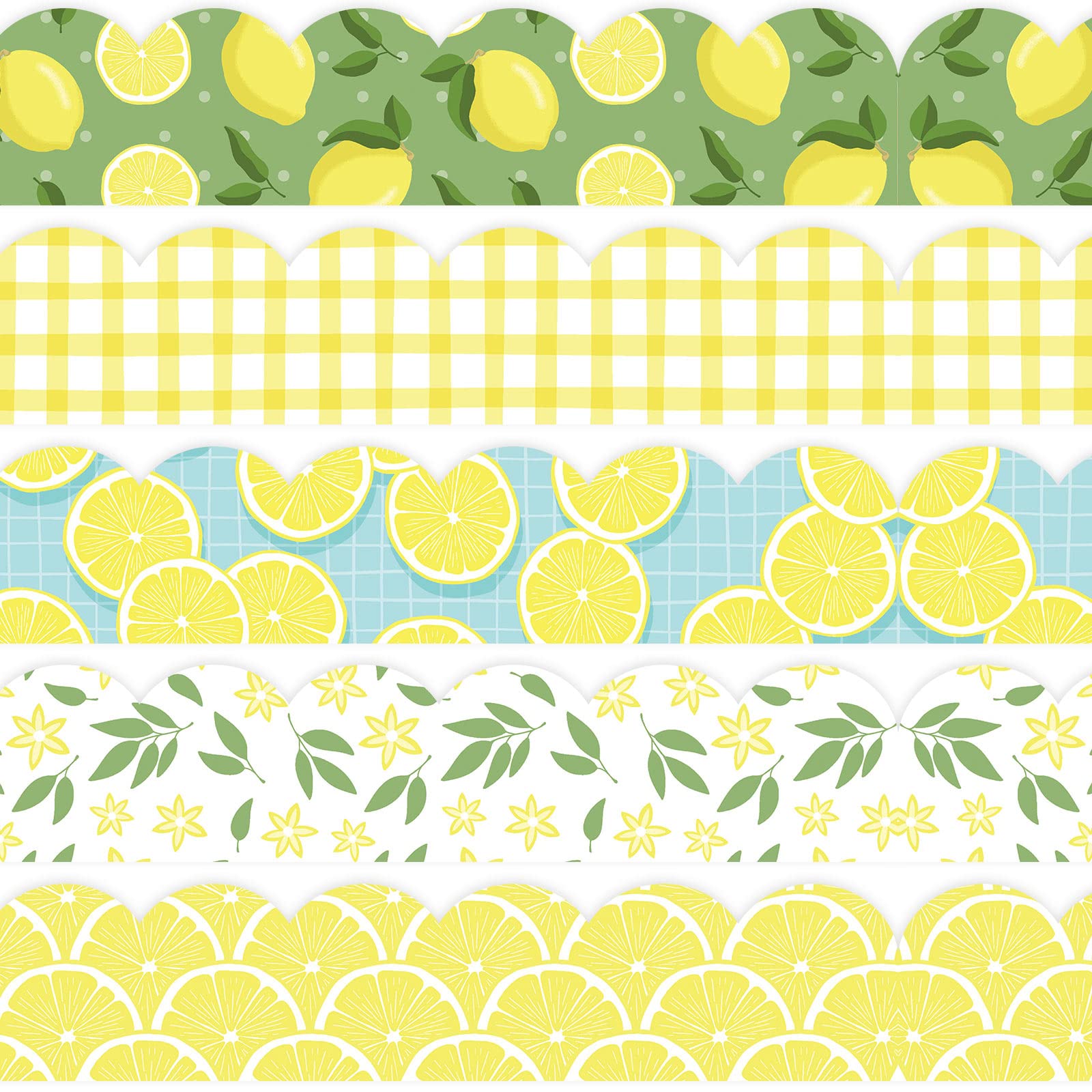 Buy Whaline 69 Feet Lemon Bulletin Board Borders 5 Design 60Pcs Summer