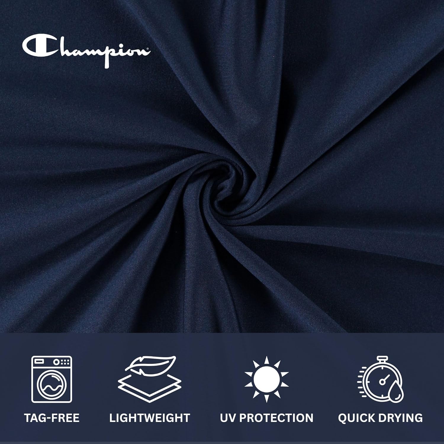 Champion Mens Sun Hoodie Long Sleeve, UPF 50 Sun Shirts for Men, Lightweight UV Protection Rash Guard, Fishing Swim Shirt - Image 6